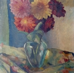 1932 Dalie (olio su tavoletta cm 57x47)