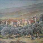 1938, Calci, olio su tela, cm 60x80