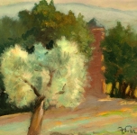 1943 Ricordo dei bei giorni di attesa. Belvedere di Agnano (olio su tavoletta cm 22x31 Fondazione Cassa di Risparmio di Pisa)