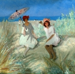 1918  Felicità colma di sole (olio su cartone cm 58x64)
