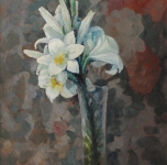 anni 20, Gigli (olio su cartone cm 48,5x39,5)