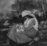 1920 ca  Maternità nel bosco