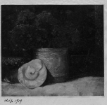 1919 Natura morta con fiori e conchiglia