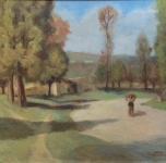 1936 - 40 Paesaggio, olio su tela cm 65x80