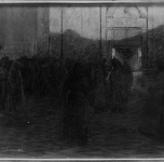 1916 Triste messa di Natale - primo anno di guerra (pastello)